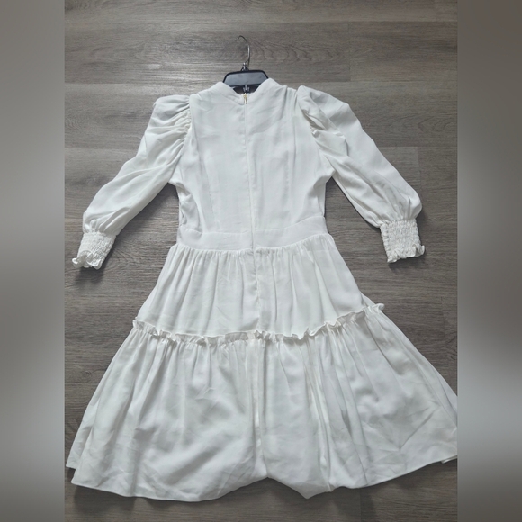 Chic Ivory Long Sleeve Dress - Picture 4 of 5